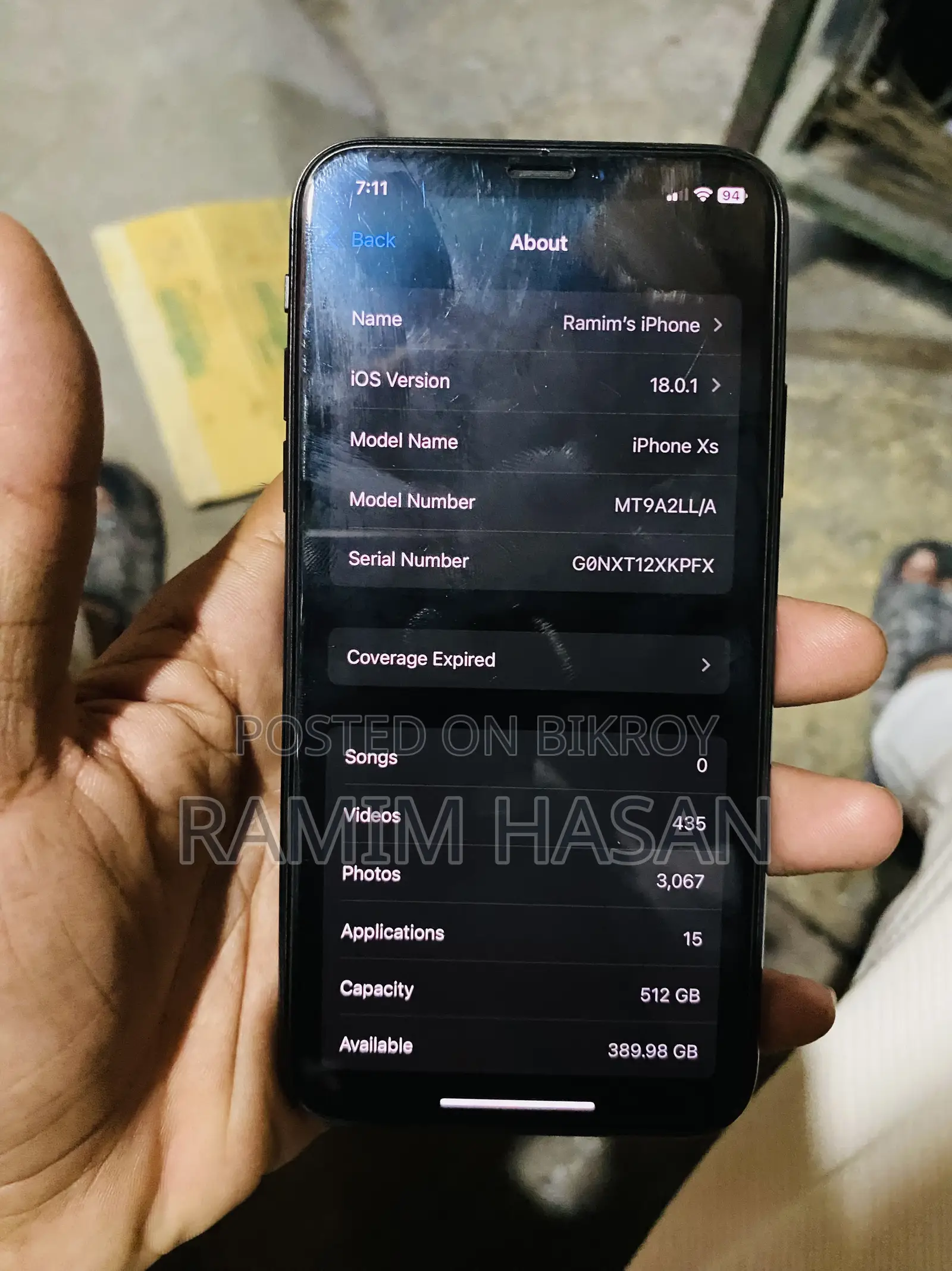 Apple iPhone XS 512 GB Black