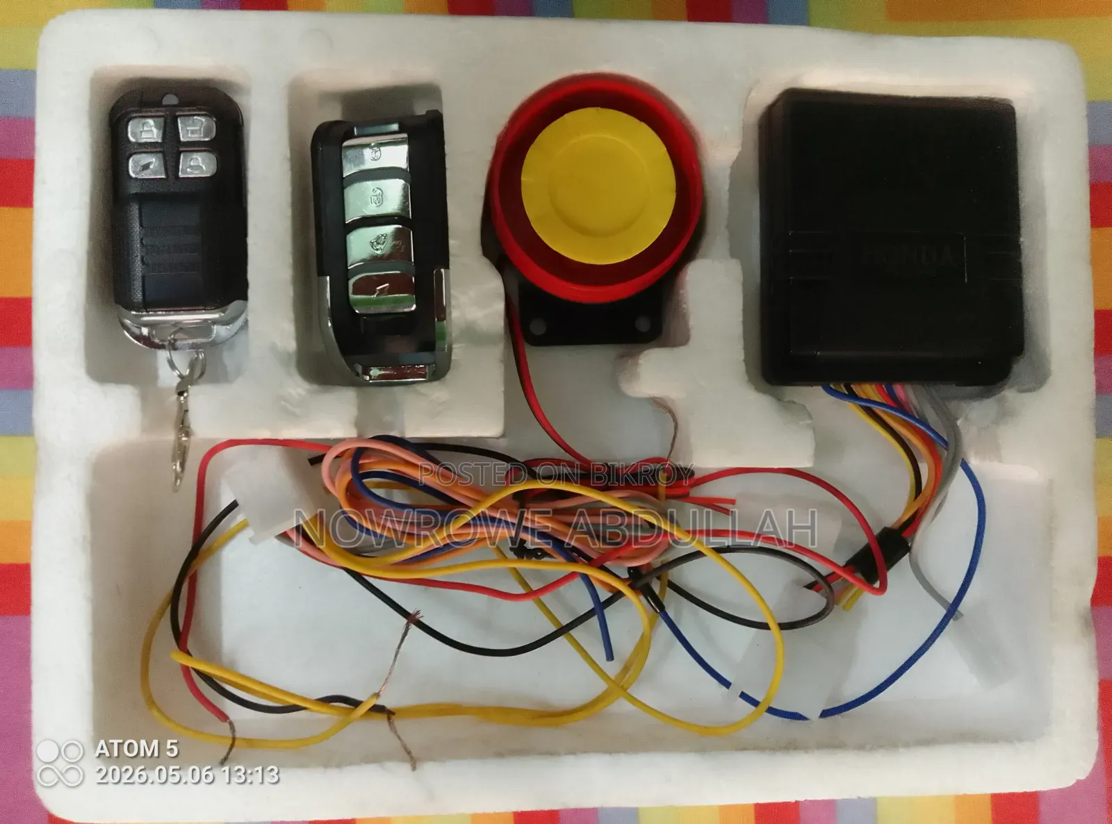 Honda Bike Security Alarm