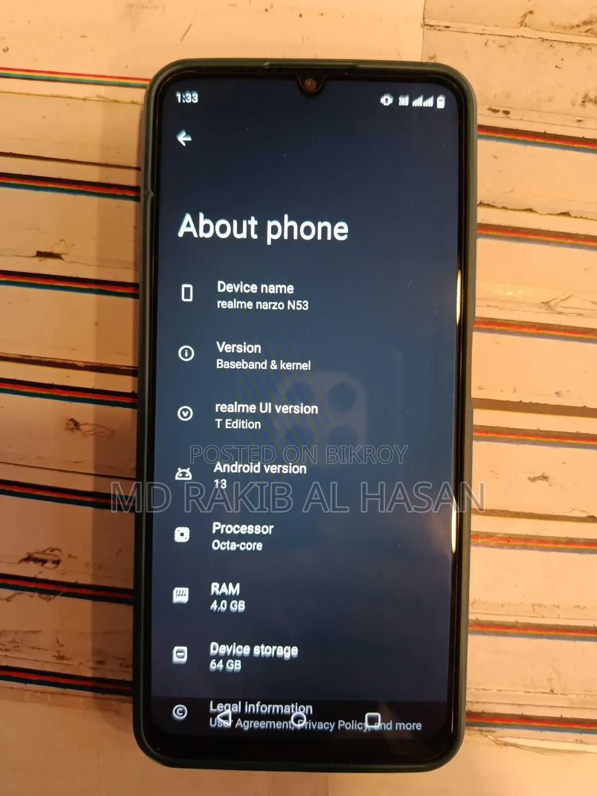 New Realme Narzo N53 64 GB Black