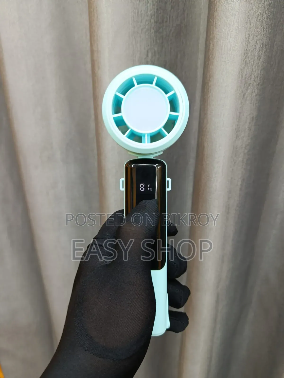 Portable Handheld Fan Yg-755 | 100 Speed, Digital Display, Type-c