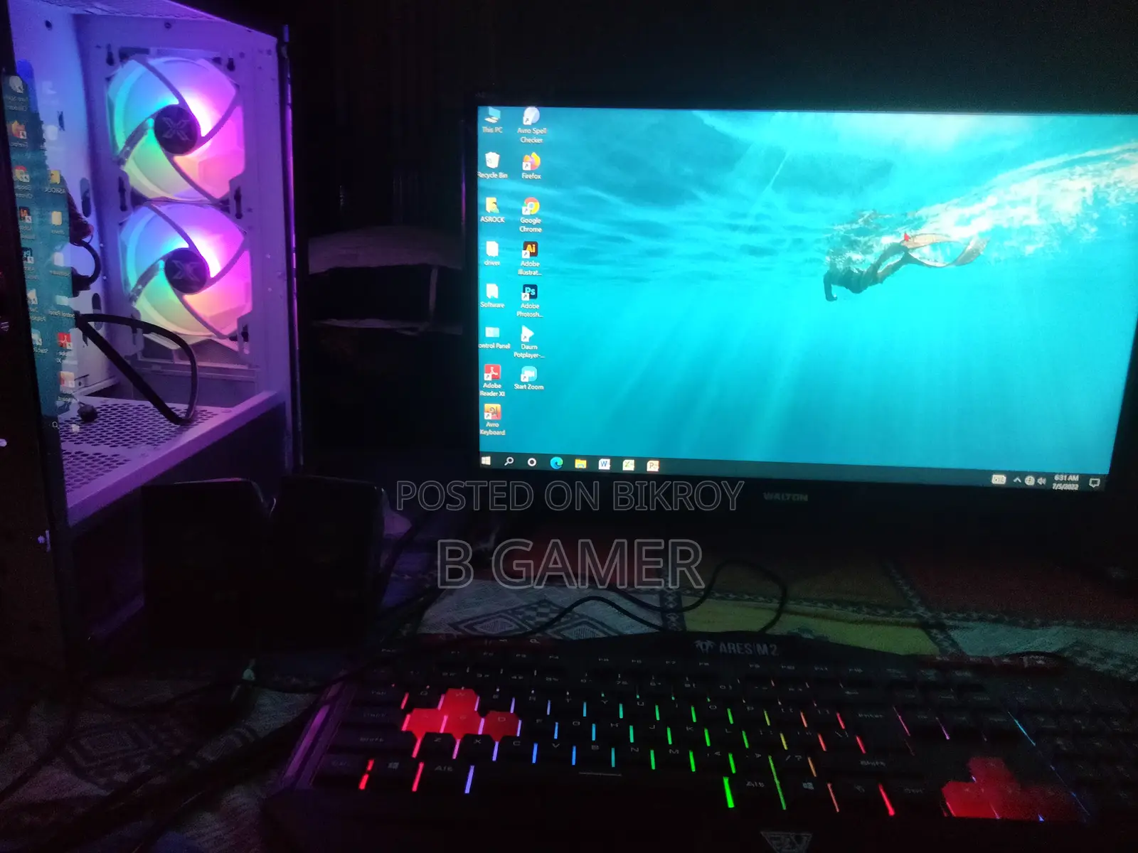ডেস্কটপ কম্পিউটার ১৬জিবি AMD Ryzen 5 SSD ২৫৬জিবি