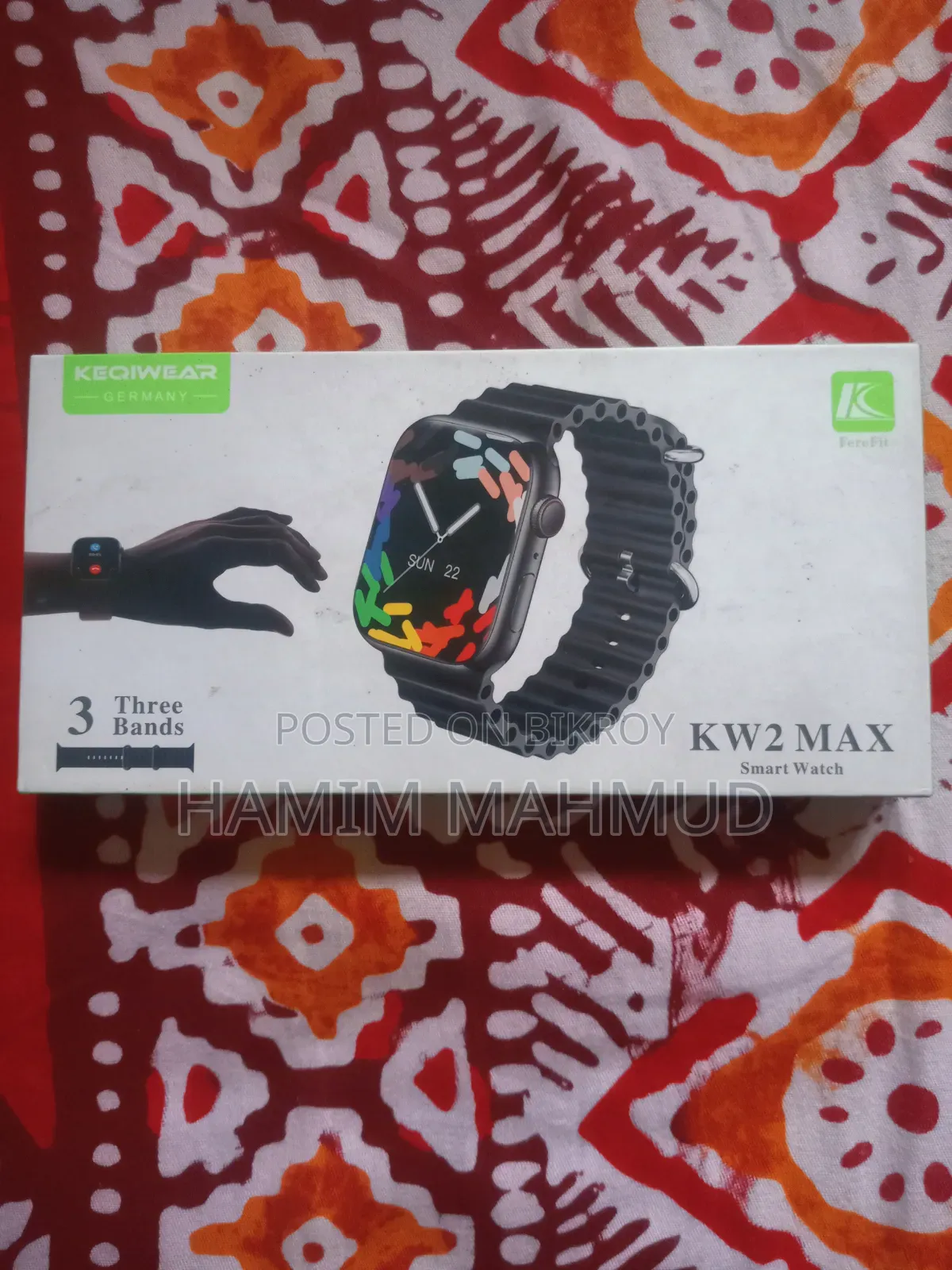 Kw2 Max Smart Watch (Bluetooth Calling) – 2 Month Used
