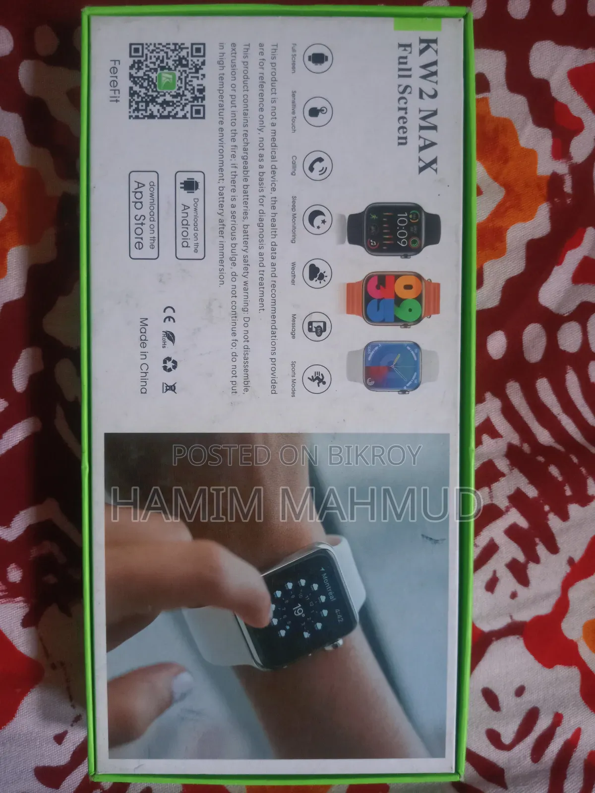 Kw2 Max Smart Watch (Bluetooth Calling) – 2 Month Used