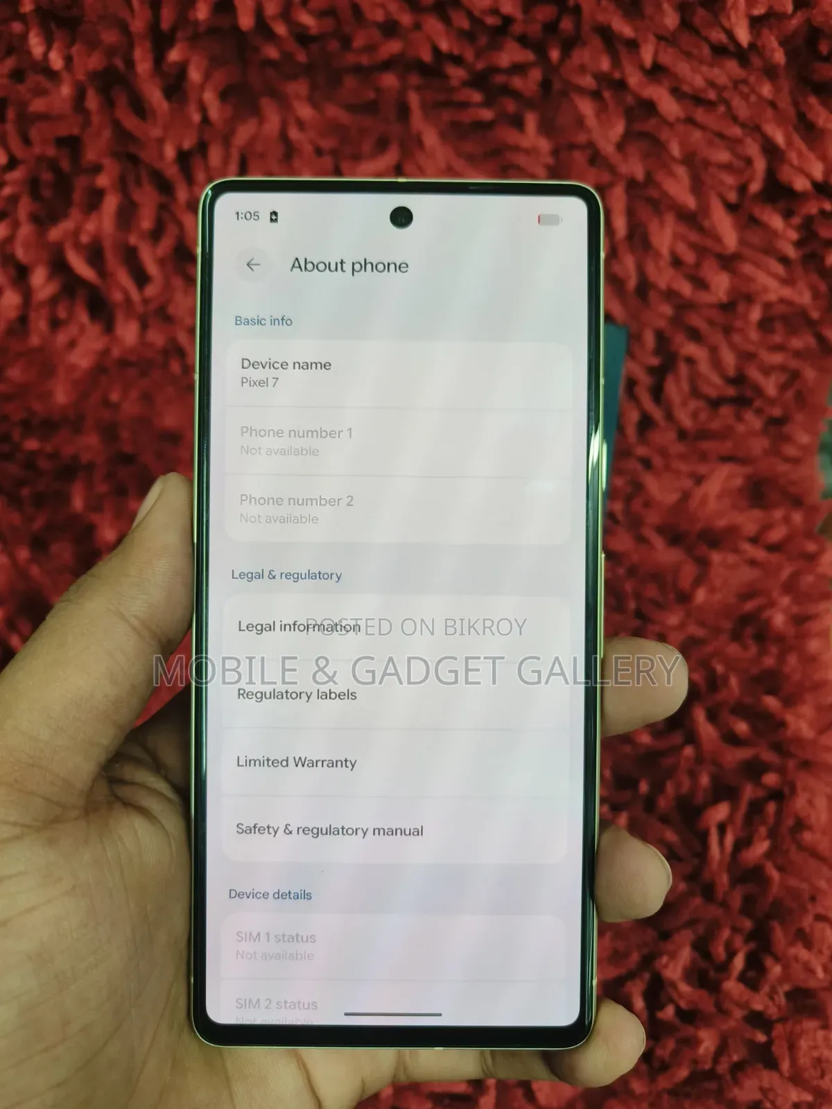 Google Pixel 7 128 GB Yellow