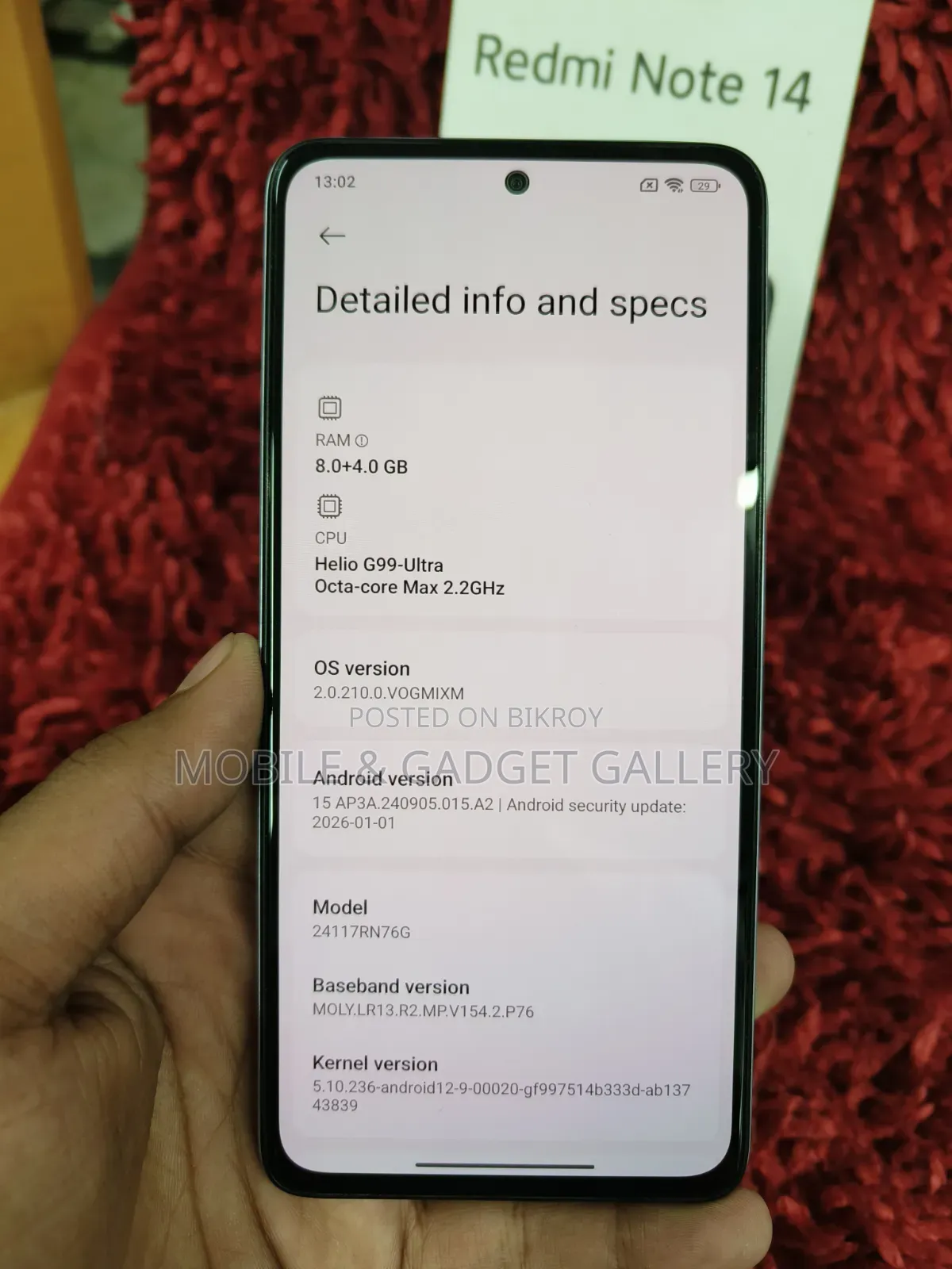 Xiaomi Redmi Note 14 4G 256 GB White
