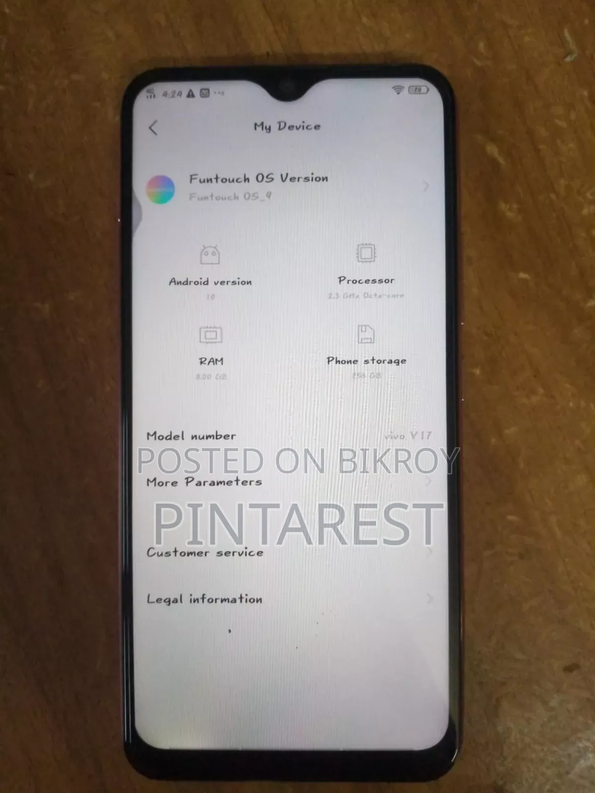 Vivo Y17 256 GB Pink