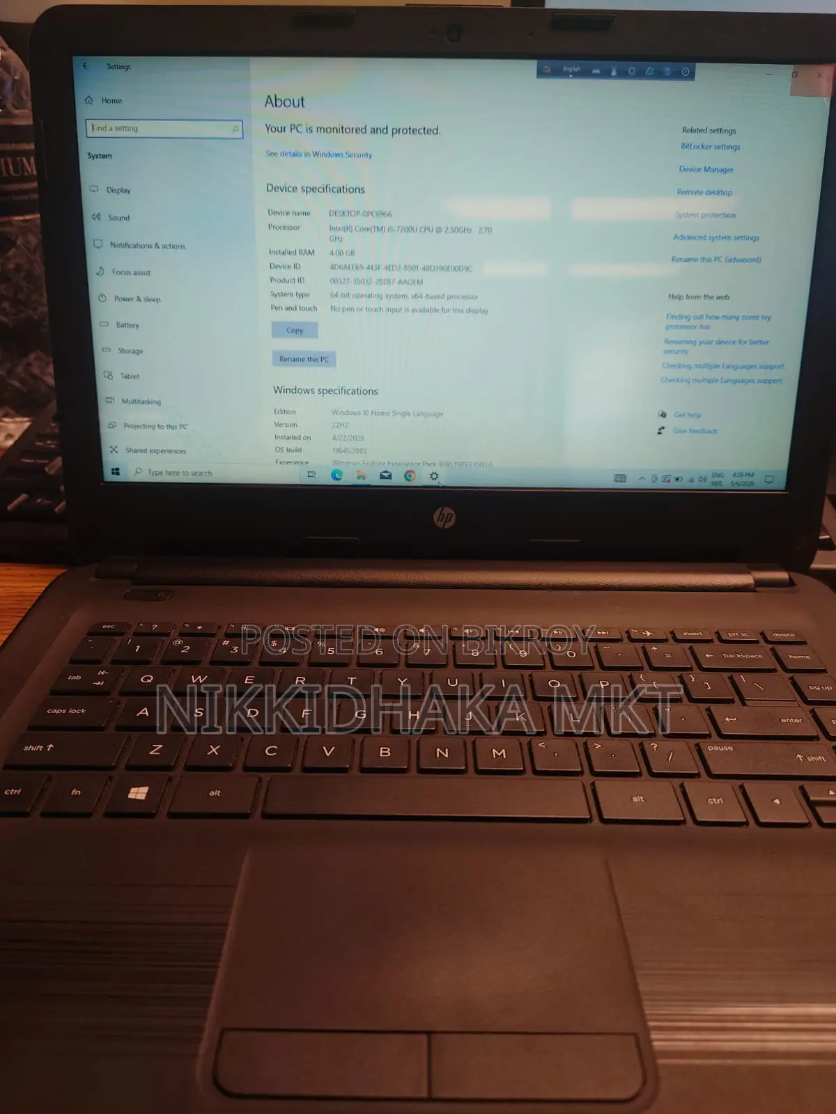 Laptop HP Stream Notebook 4GB Intel Core i5 Hard Disk Drive 1 Terabyte