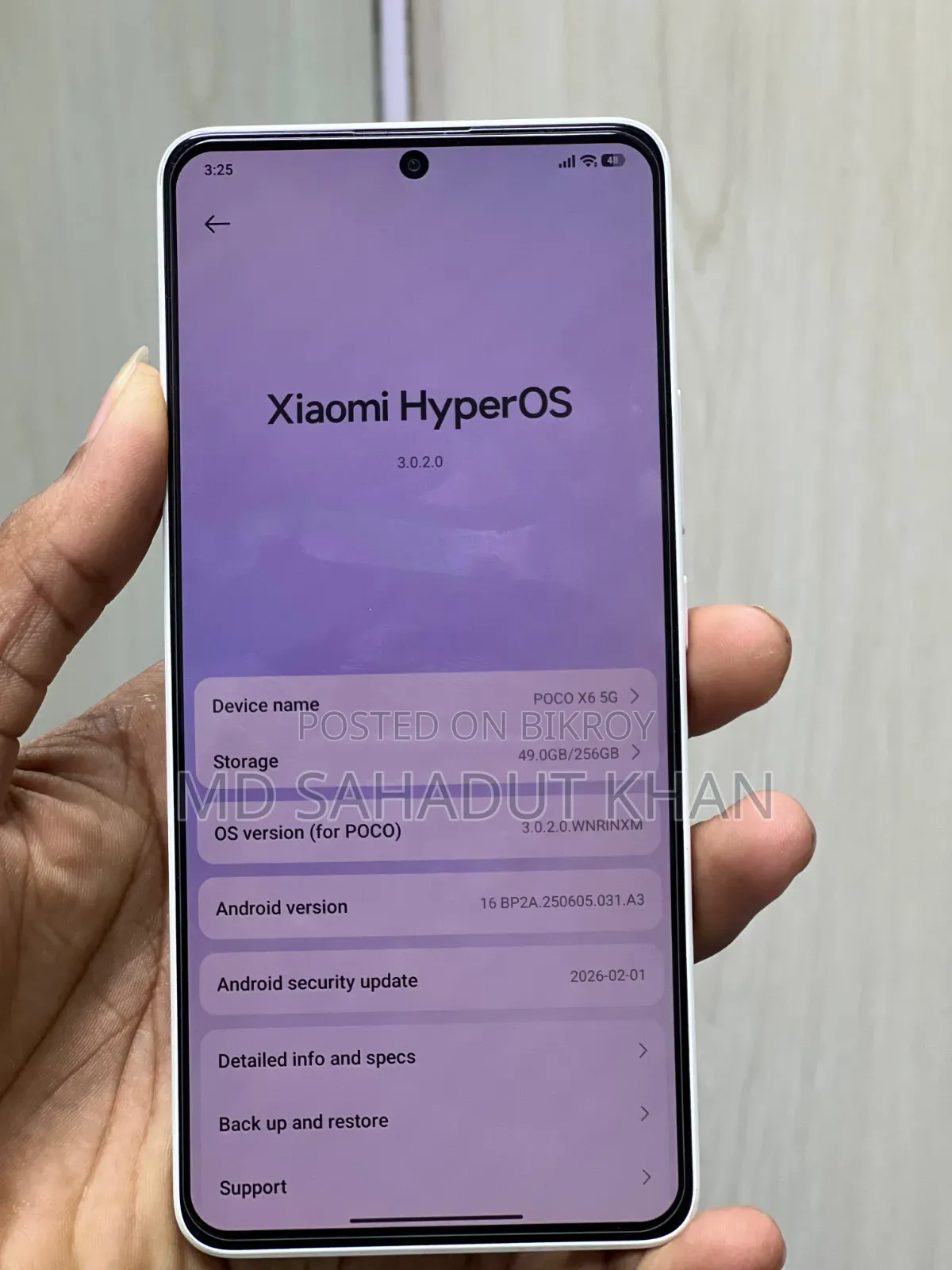 Xiaomi Poco X6 256 GB White