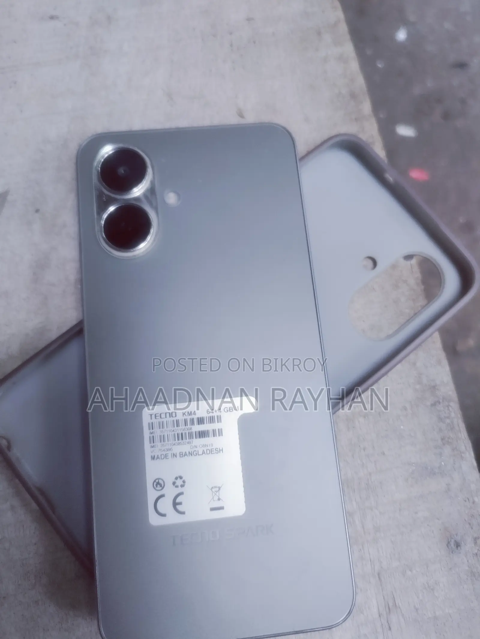 Tecno Spark Go 64 GB Gray