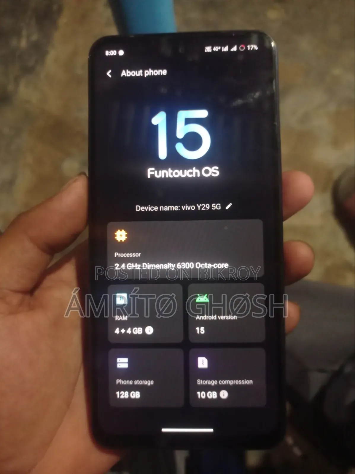 Vivo Y29 128 GB Blue