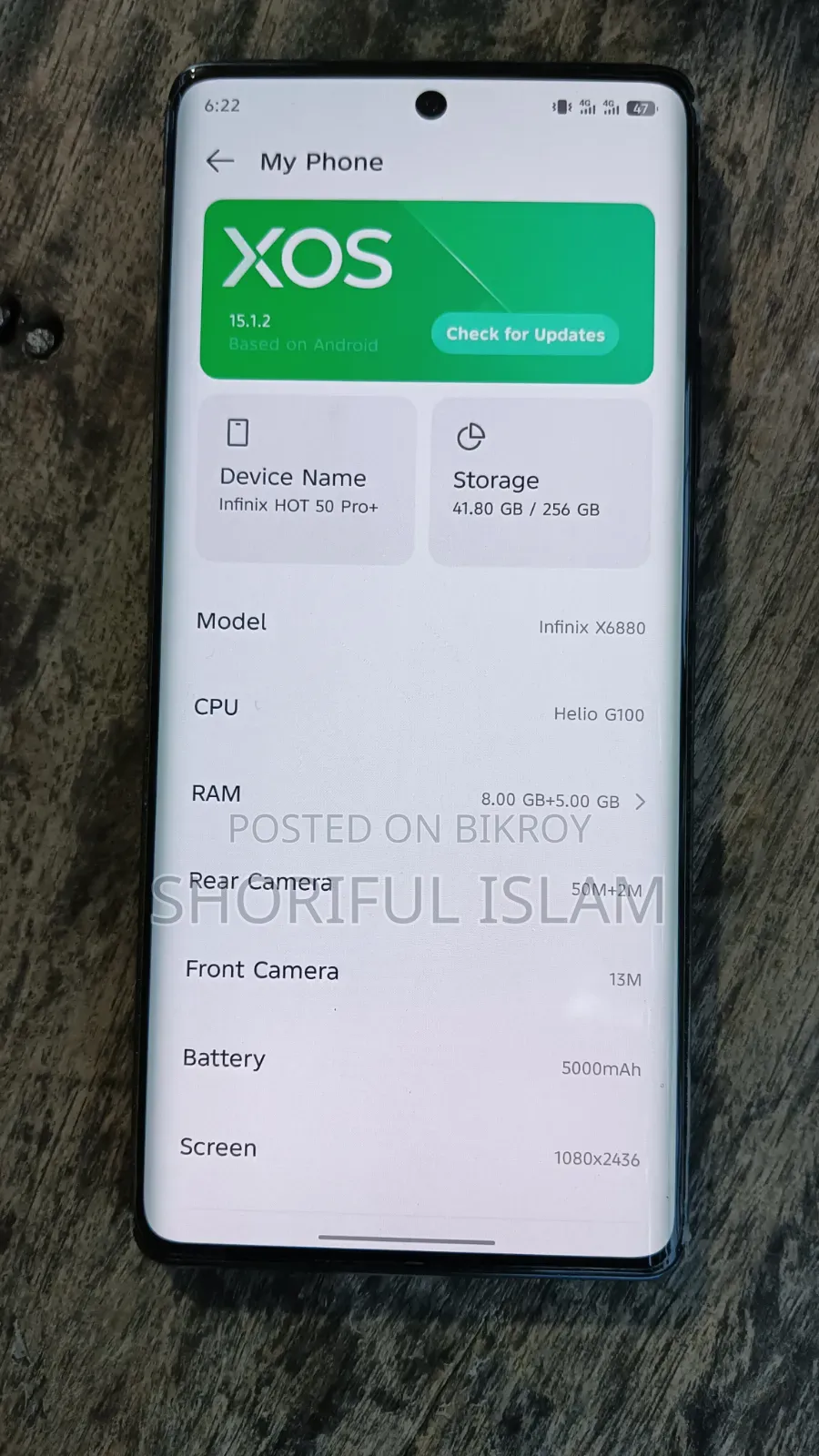 Infinix Note 50 Pro 256 GB Black