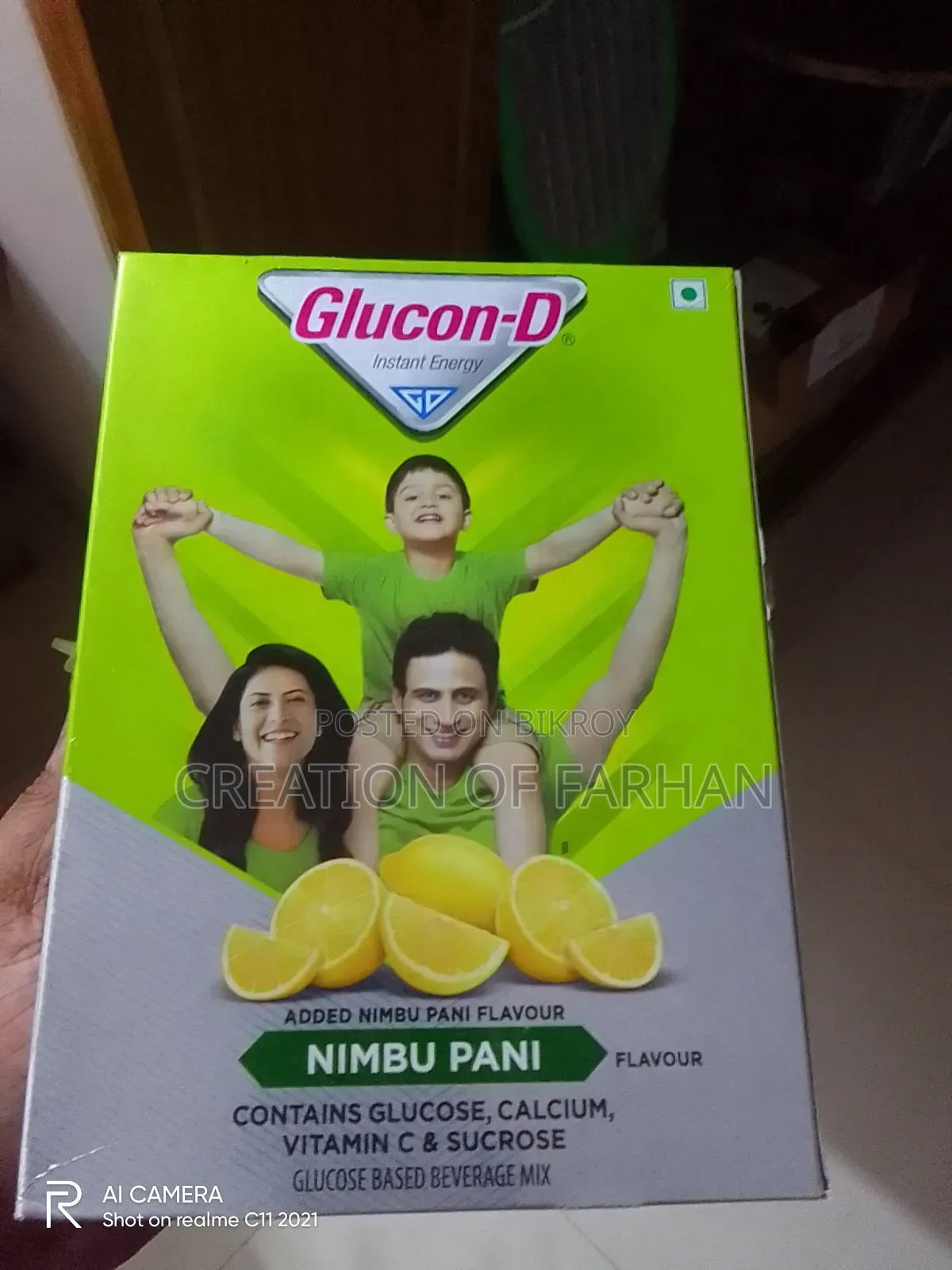 Glucon D Nimu Pani