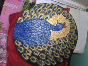Handcrafted Peacock Design Wall Decor