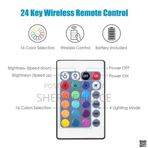 LED Strip Light (Remote Control, Colour Changing With Sticker)