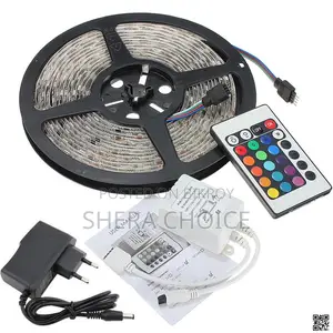 LED Strip Light (Remote Control, Colour Changing With Sticker)