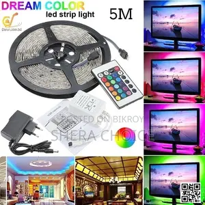 LED Strip Light (Remote Control, Colour Changing With Sticker)