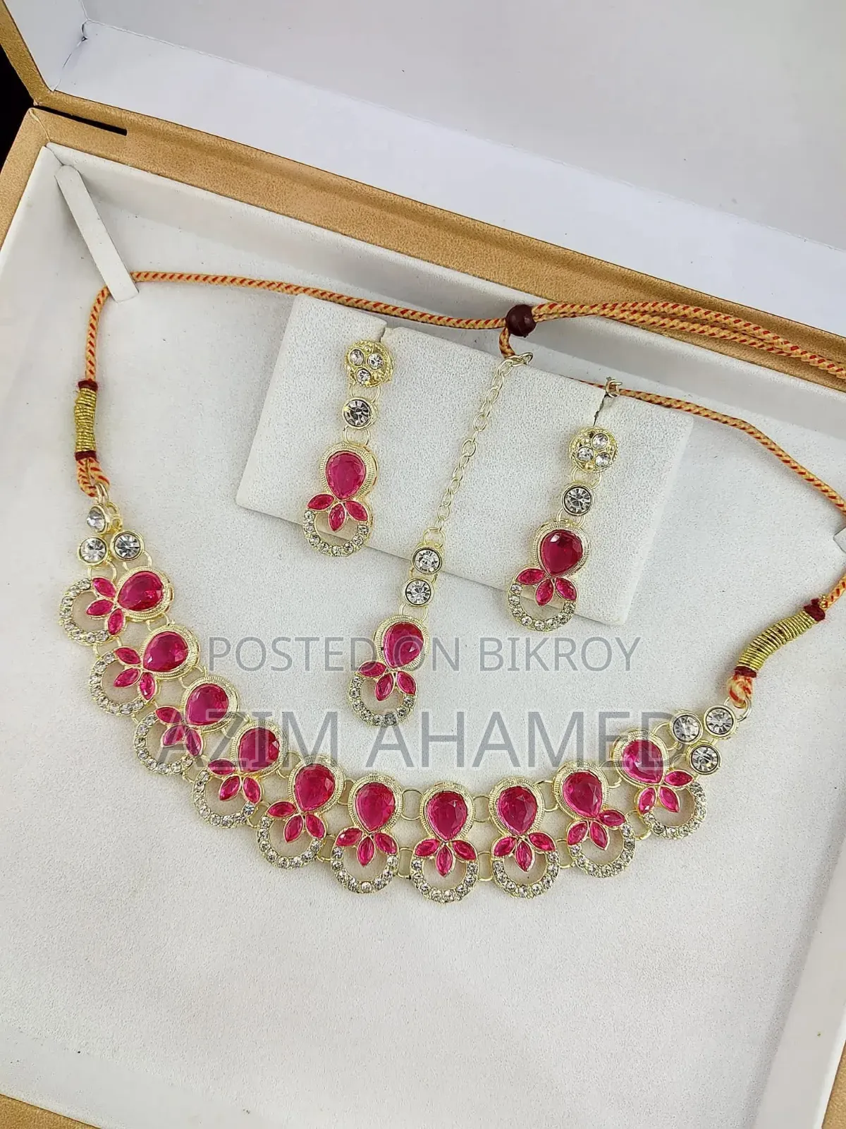Premium Stone Choker Set – Multi Color Available