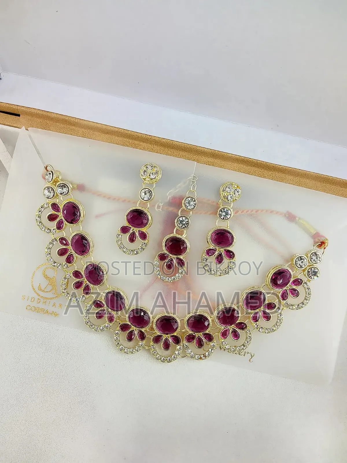 Premium Stone Choker Set – Multi Color Available