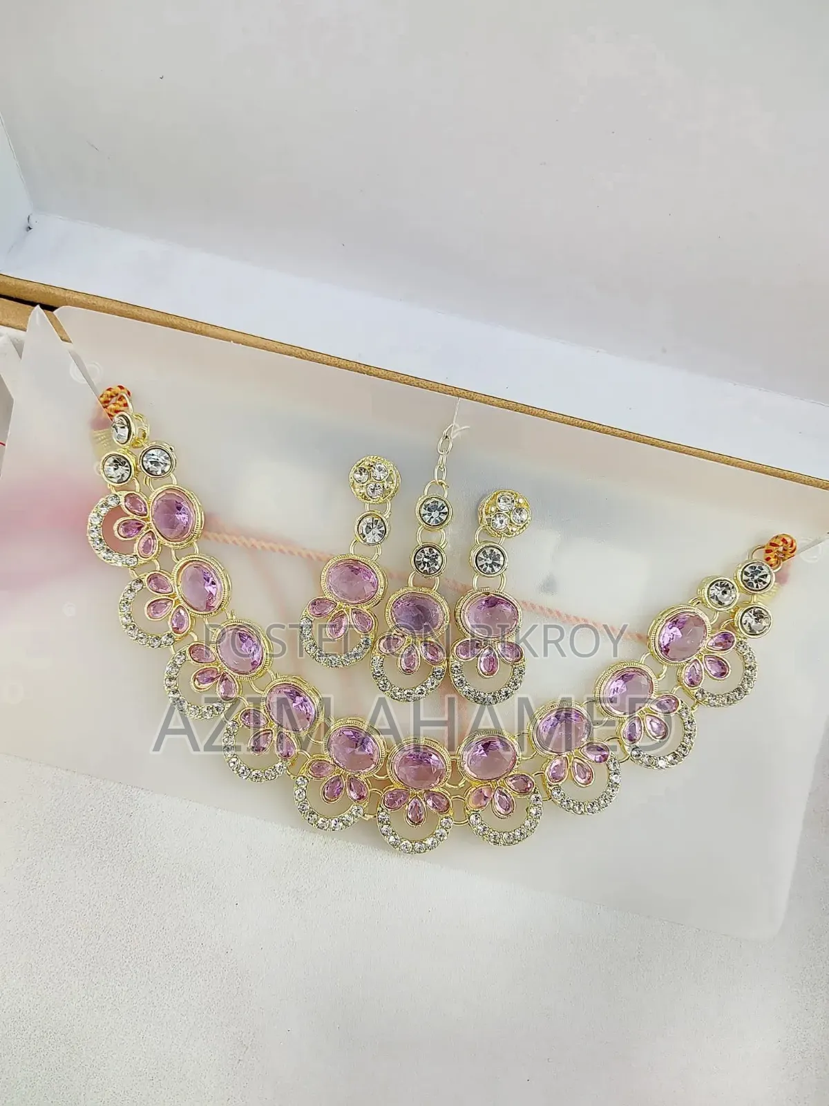 Premium Stone Choker Set – Multi Color Available