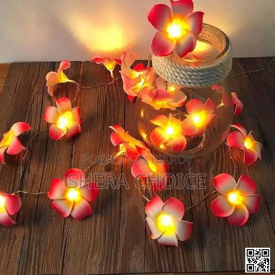 Led Light Wooden Flower (Kata Golap Style Decorative Lamp)
