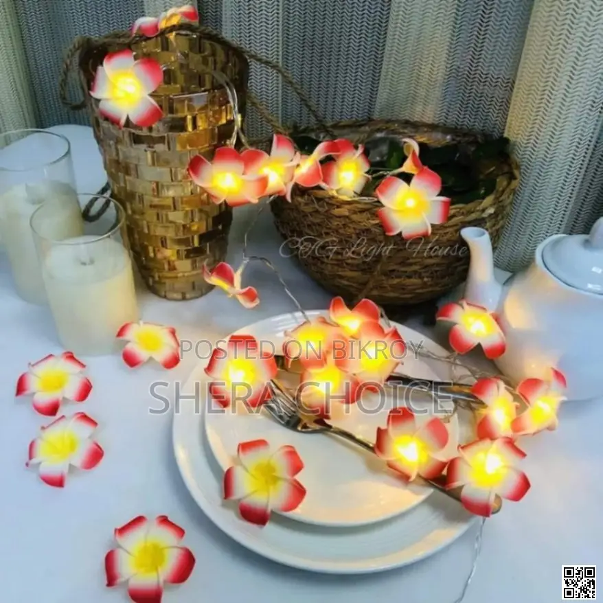 Led Light Wooden Flower (Kata Golap Style Decorative Lamp)