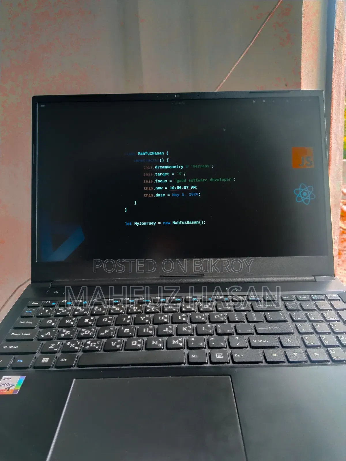 ল্যাপটপ 8GB Intel Core I5 SSD 512GB