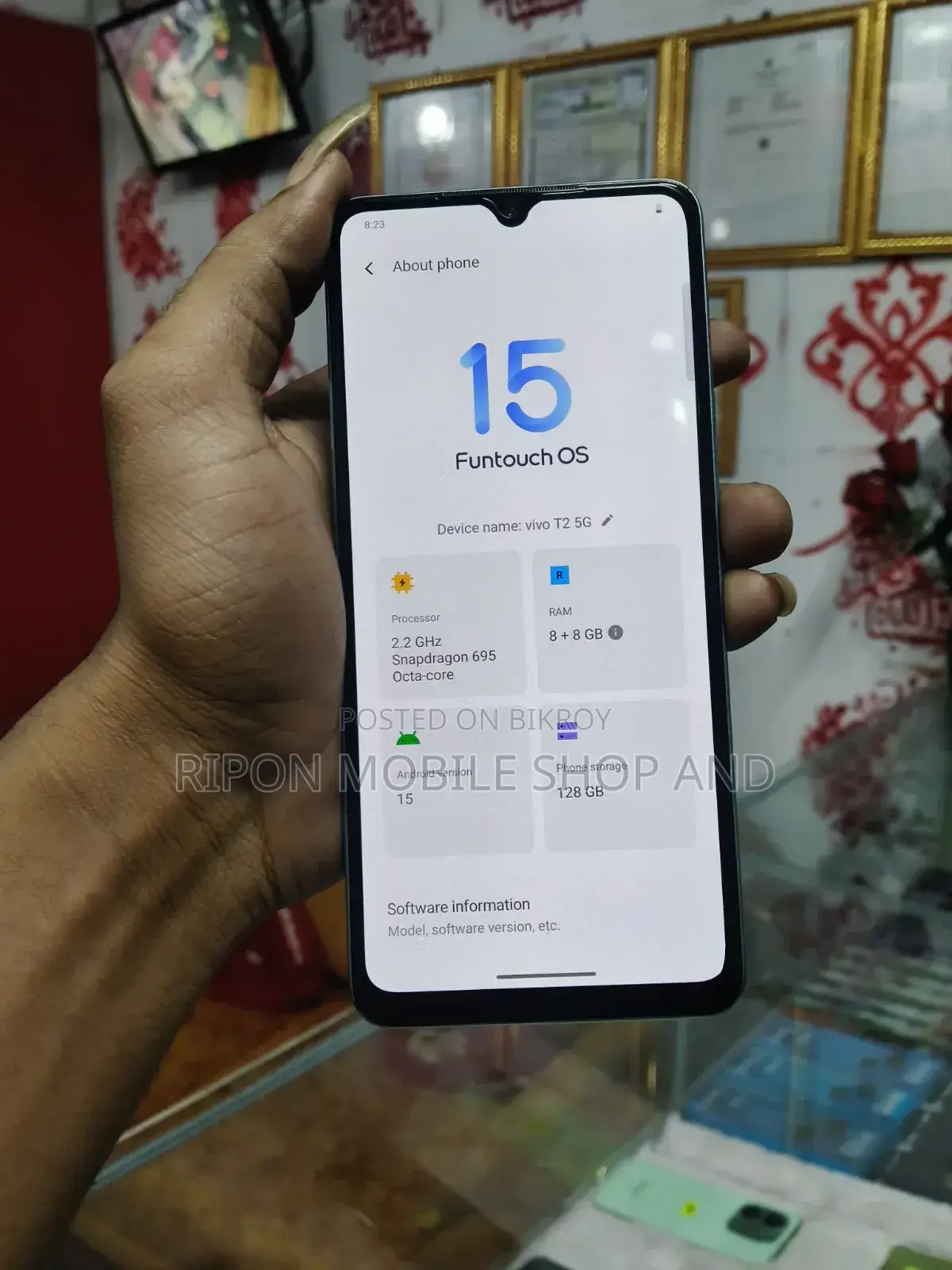 Vivo T2 (India) 128 GB Blue