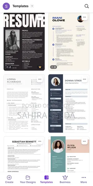 Designing Cv or Resume