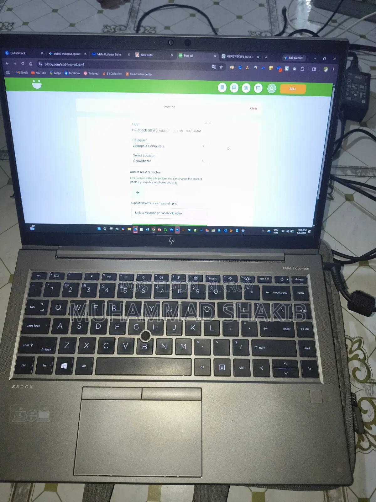 Laptop HP ZBook Firefly G8 16GB Intel Core I5 SSD 256GB