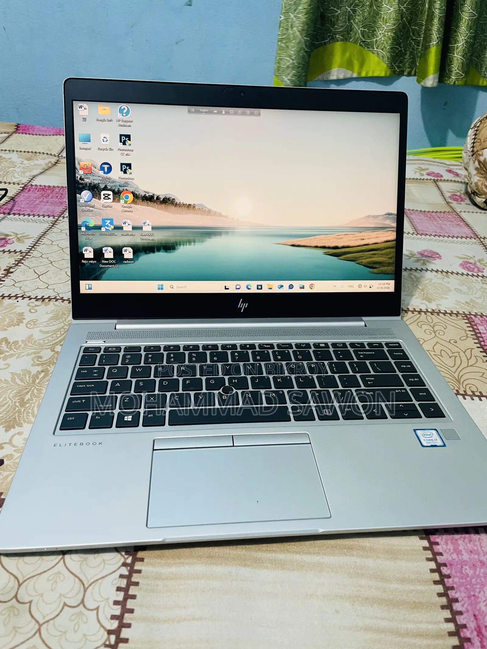 Laptop HP EliteBook 840 G6 8GB Intel Core I7 SSD 256GB