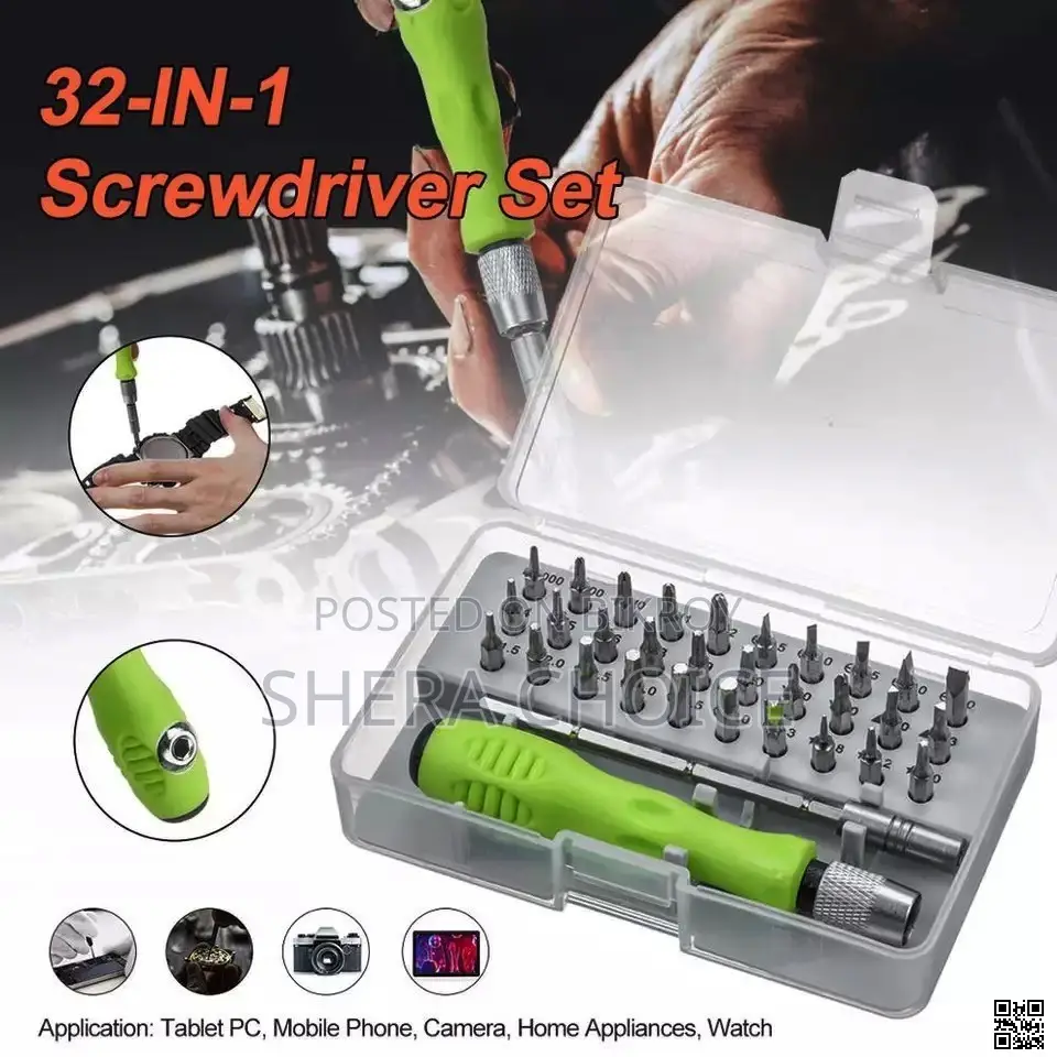 Multi Functional 32 In 1 Precision Handle Mini Screw Driver Set