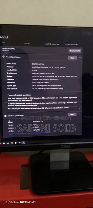 Server Dell FX Chassis 12GB Intel Core I5 HDD+SSD 500GB
