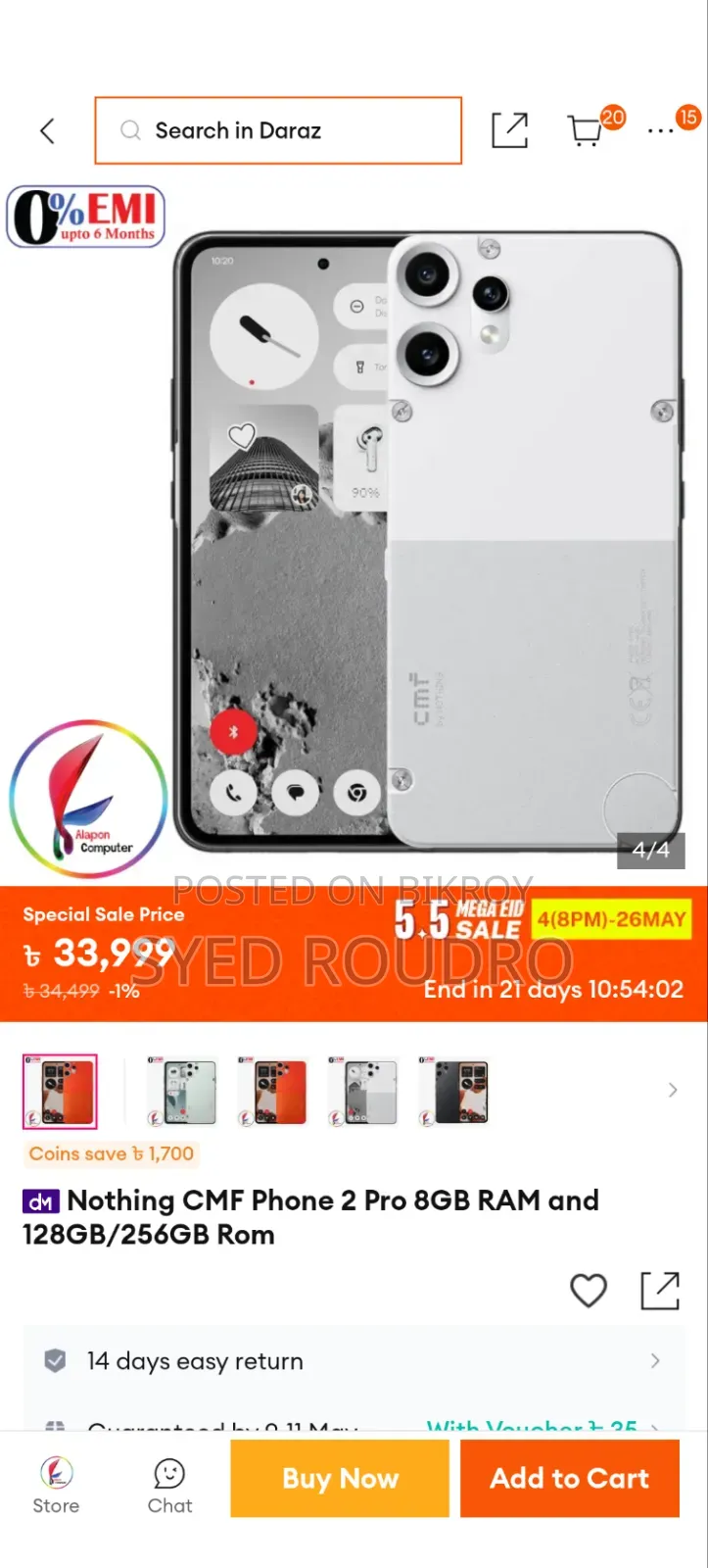 Nothing Phone CMF Phone 2 Pro 128 GB White