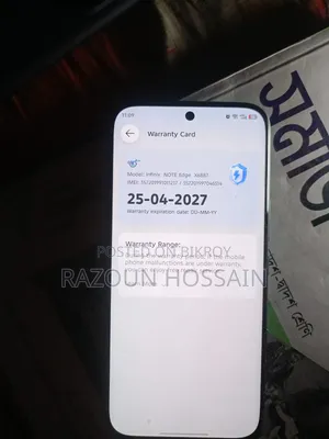 New Infinix Note Edge 256 GB Black