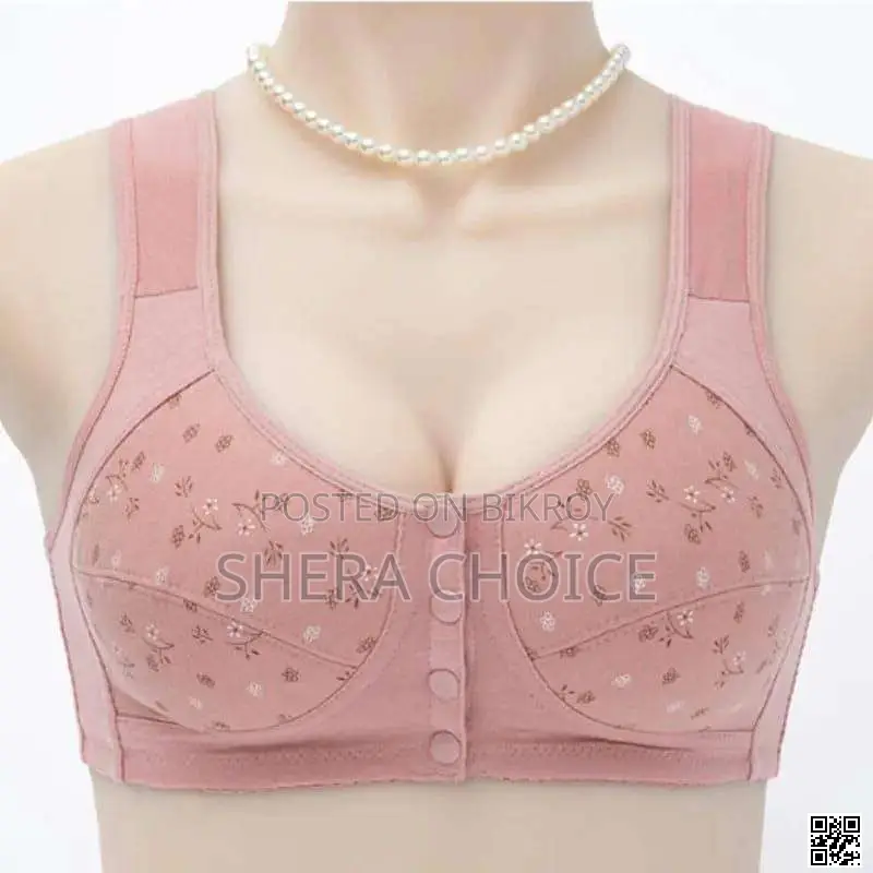 Front Button Nursing Sports Bra – Ultra Soft Cotton Comfort Wear