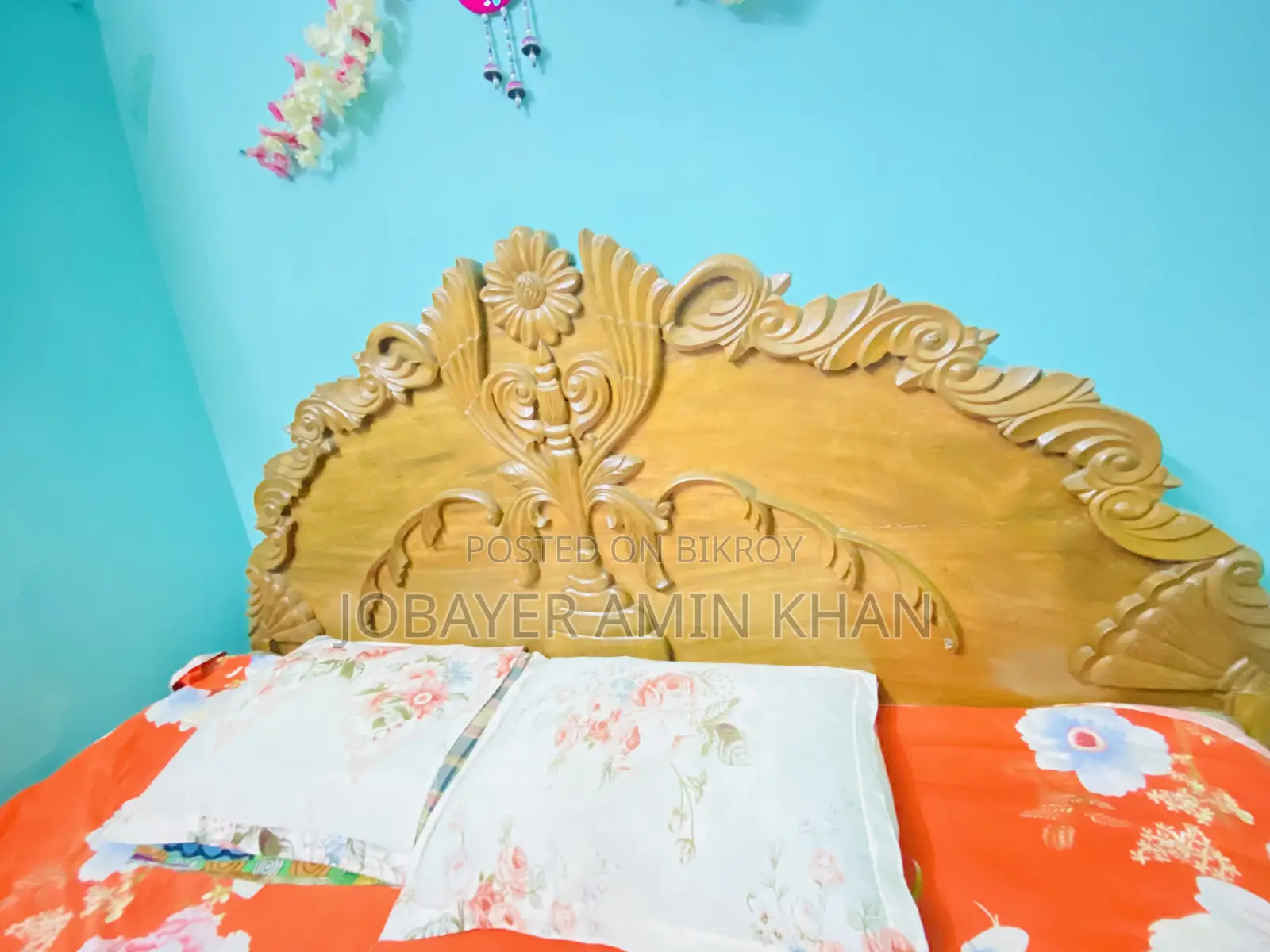 Teak Wood Bed 6/7