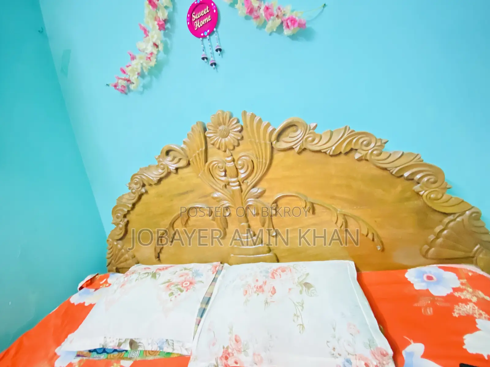Teak Wood Bed 6/7