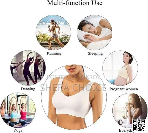 Women’s Sports Yoga Bra Smooth, Wire-Free Comfort for Everyday