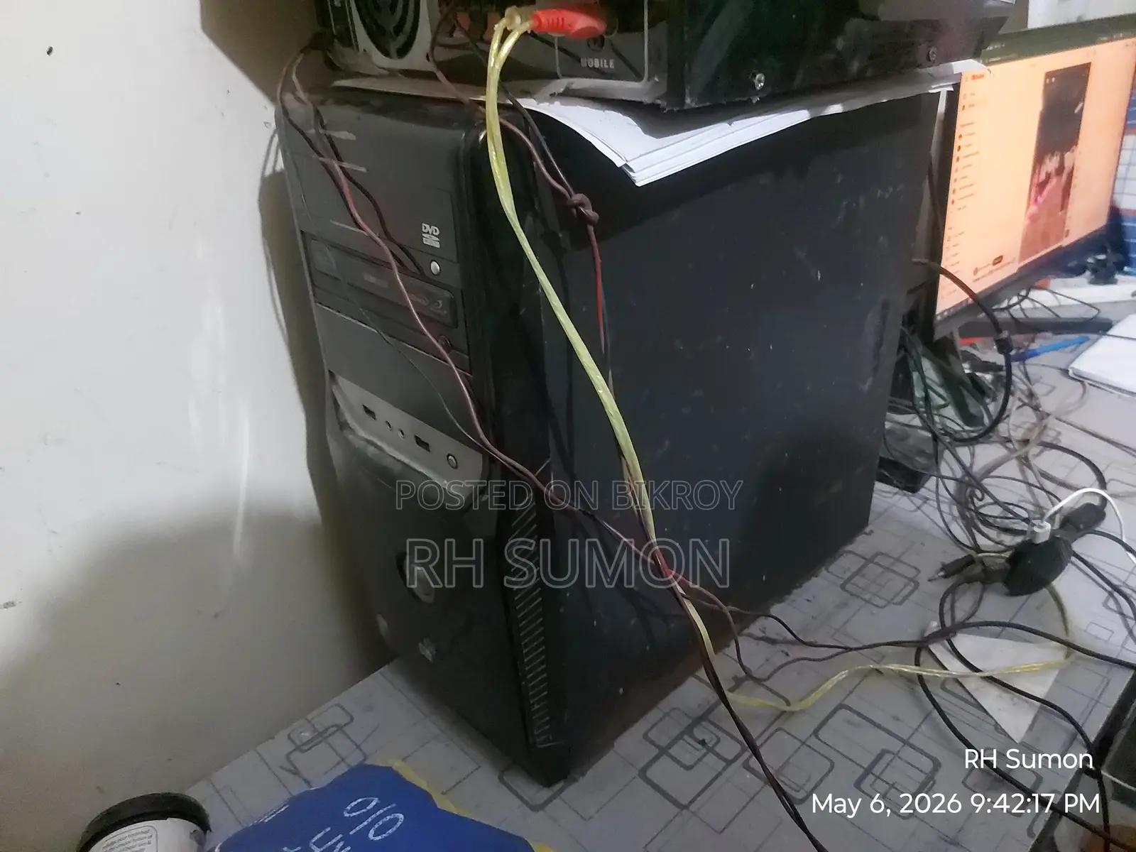 Desktop Computer Dell 4GB Intel Core 2 Duo HDD+SSD 500GB