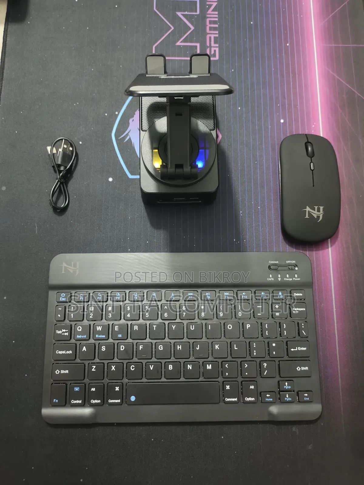 Bluetooth Combo | Mouse | Keyboard | Phone Stand and Speaker for Phone