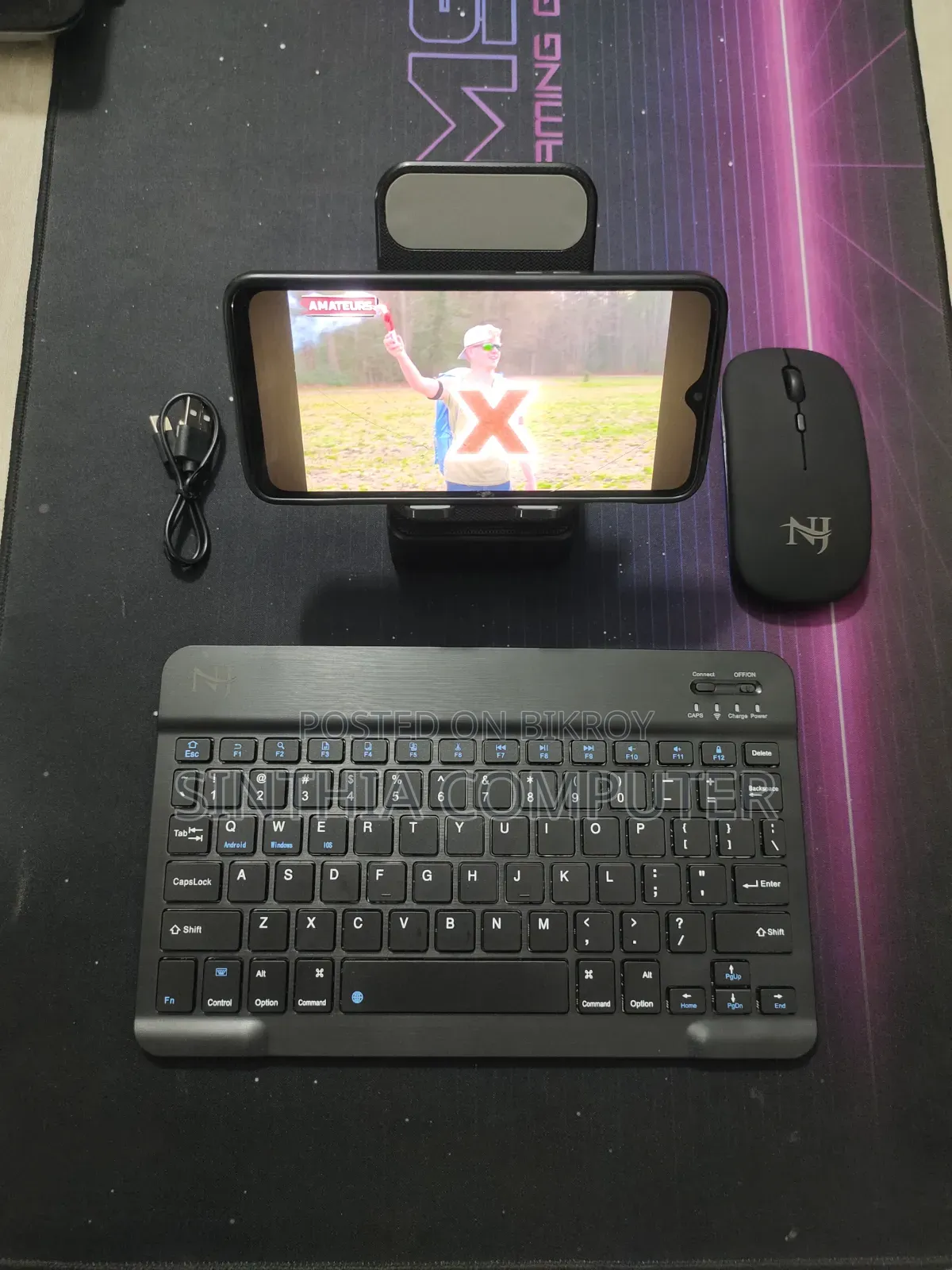 Bluetooth Combo | Mouse | Keyboard | Phone Stand and Speaker for Phone