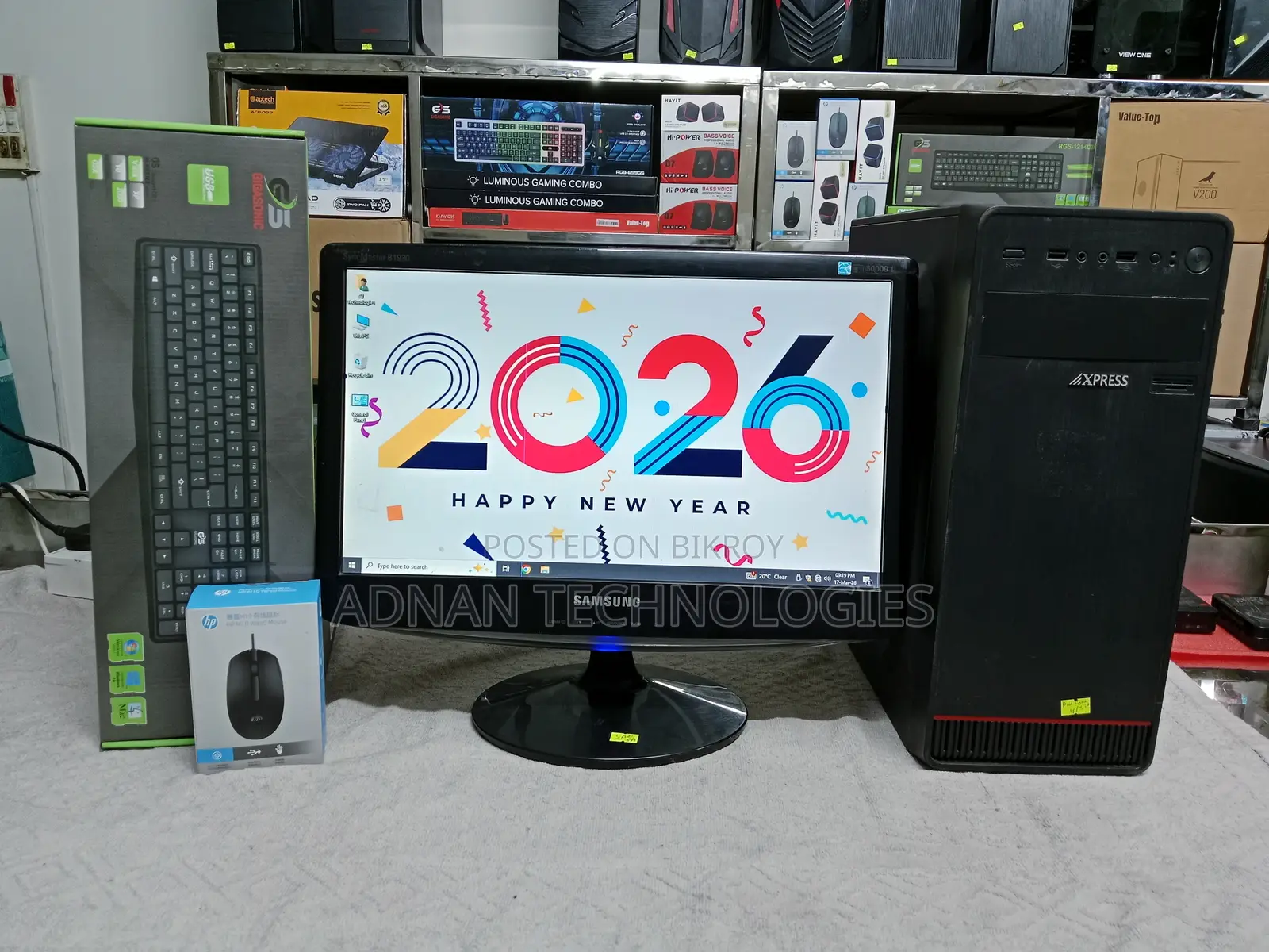 Desktop Computer 4GB Intel Core 2 Duo HDD 500GB