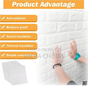 3D Brick Wall Sticker (Waterproof Self-Adhesive Wallpaper)