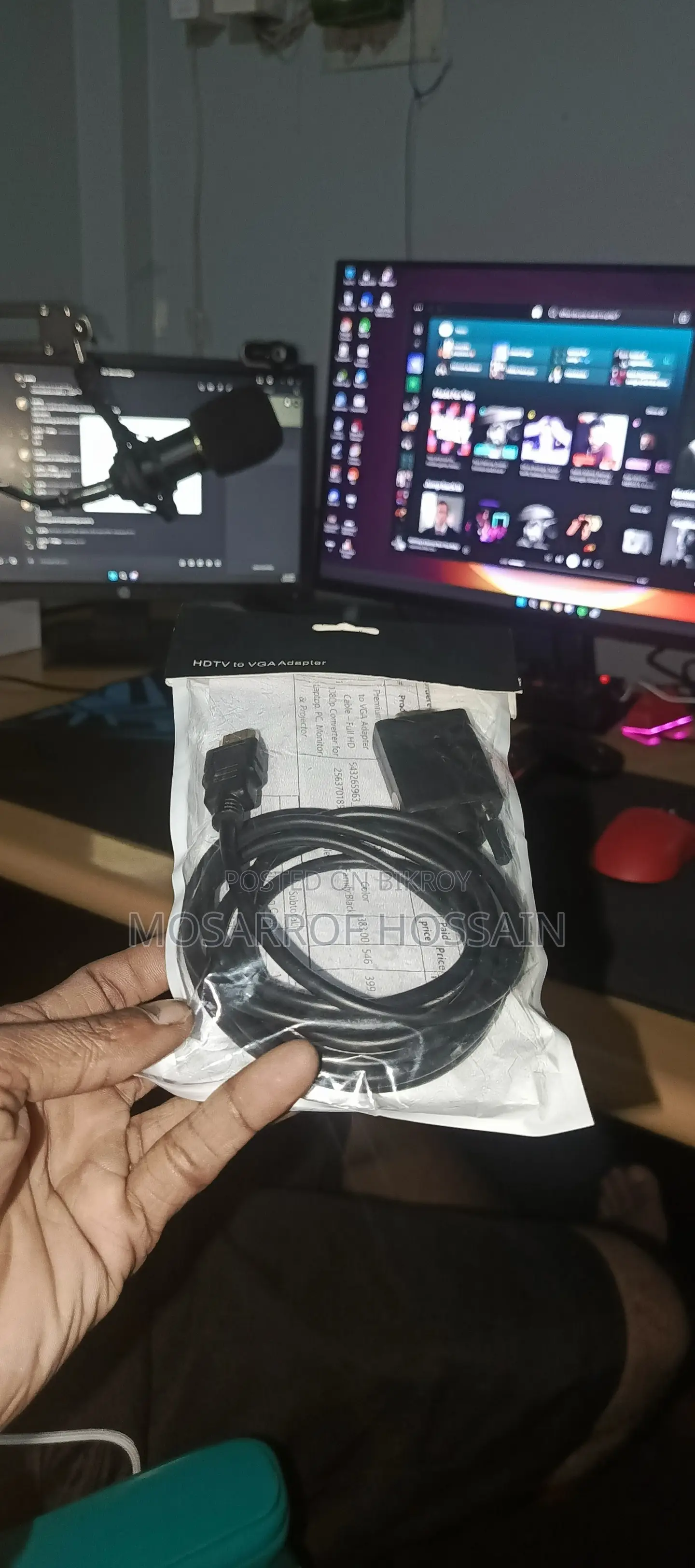 Premium 6f Hdmi To Vga Adapter Cable New Condition