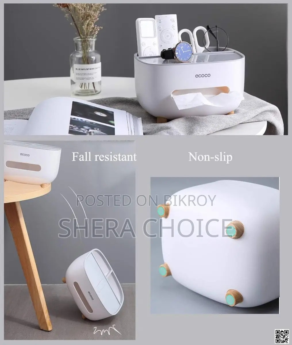 Ecoco Multifunctional Tissue Storage Box
