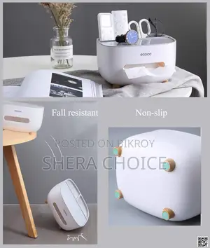 Ecoco Multifunctional Tissue Storage Box