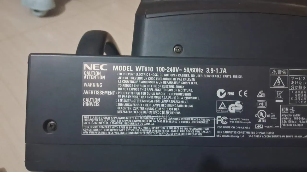 Nec Projector Model Wt610