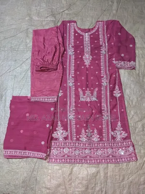 শিফন জর্জেট কাপড়ের থ্রি পিস বডি-৩৬ লম্বা- ৪২