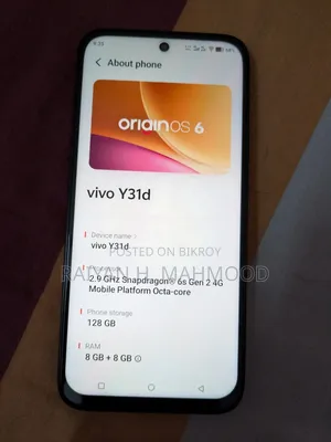 New Vivo Y31d 128 GB Red