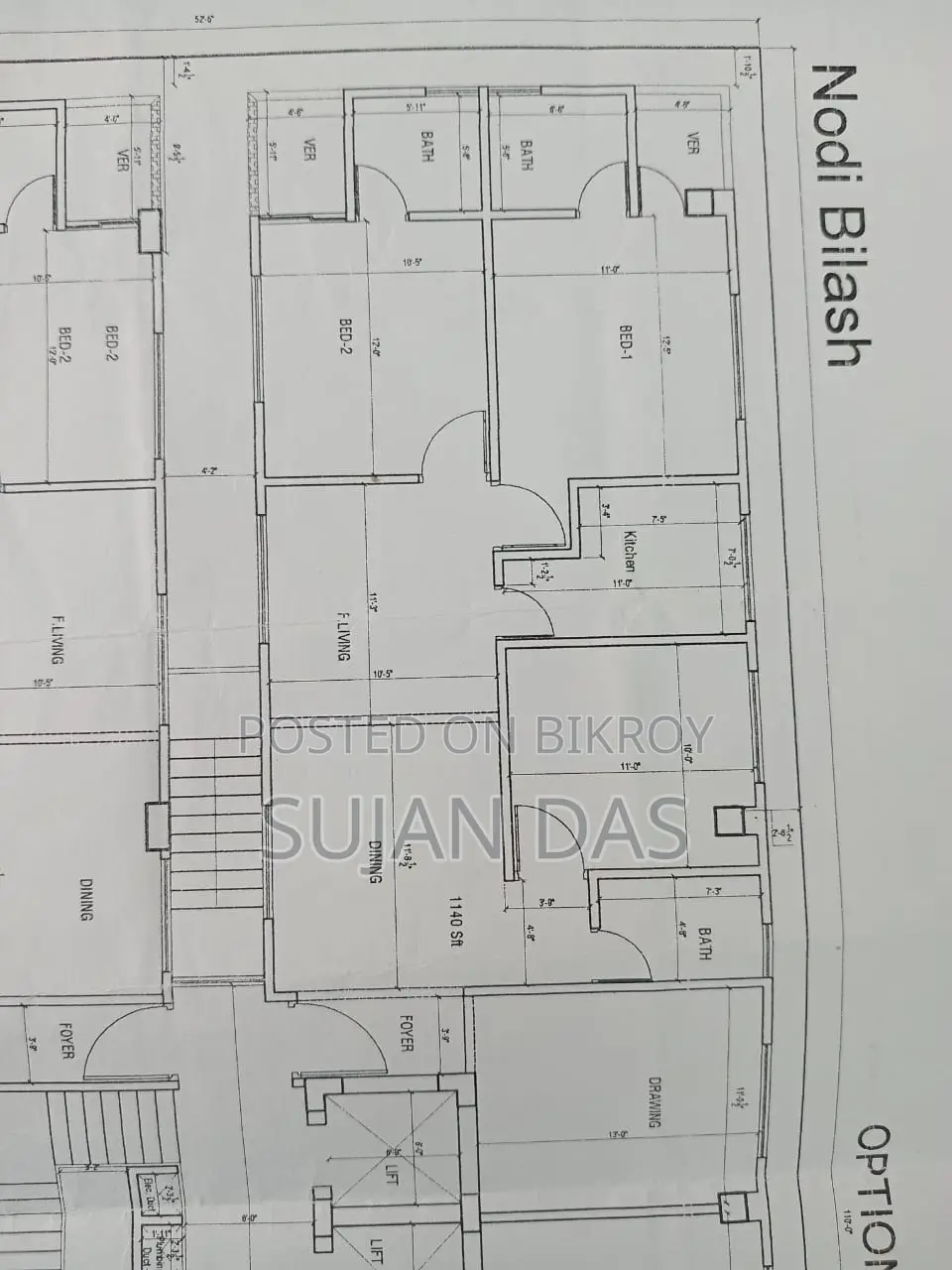 Furnished 4bdrm Apartment in Nodi Bilash, Dhaka Uddan for Sale